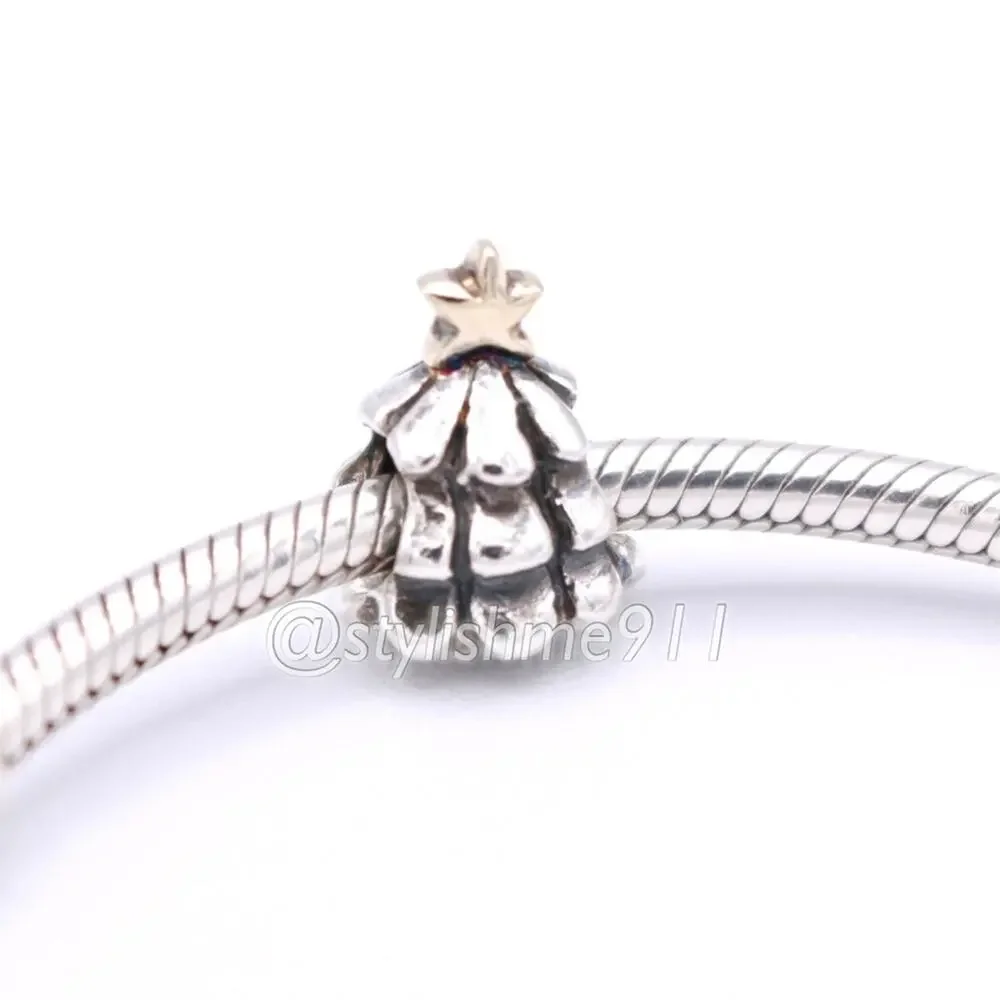 Authentic PANDORA Christmas Tree Charm 14K Gold - 790365 - Picture 4 of 10